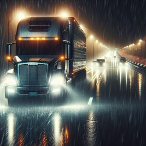 Truck-on-Freeway-in-Rain-300x300